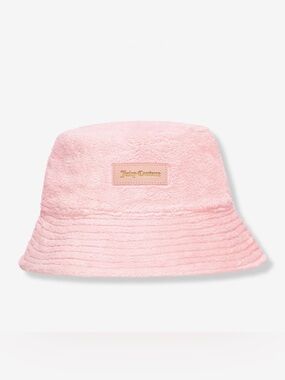 Juicy Couture Women’s Pink Fuzzy Bucket Hat